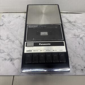 VTG Panasonic Cassette Player/Recorder RQ-309AS Man cave Music Game Room Decor